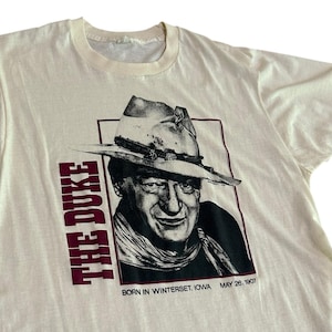 Vintage 1980s John Wayne “The Duke” T-Shirt | Graphic Tee | Size Medium -