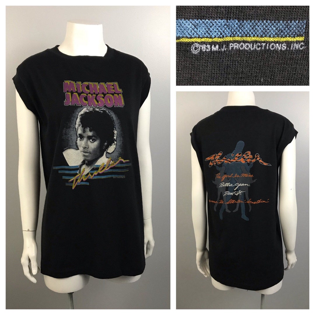 1980s Michael Jackson T Shirt / 80s Rare Thriller Promo - Etsy