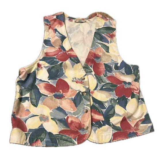 Golf Flower Vest GOLF WANG FLOWER DESIGN KNIT VEST