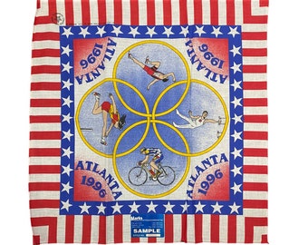 1990s Atlanta Olympics Sample Bandana Handkerchief NWT