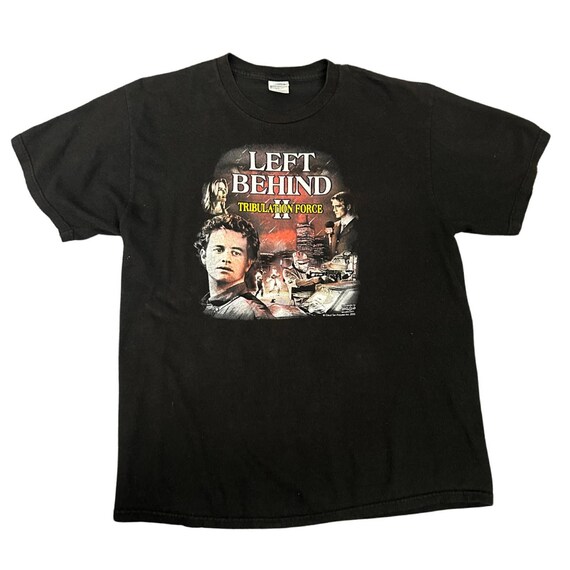 【2plan】Off the Will short sleeve t-shirt 2002 Rare Kirk Cameron Left Behind II Movie Promo T Shirt