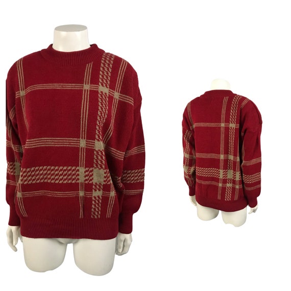 1970s Jantzen Sweater / 70s Geometric Knit Oversi… - image 4
