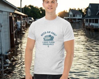 Grappig christelijk T-shirt: een ark nodig? T-shirt met humoristische ark van Noah