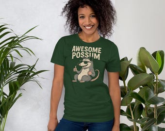 Camiseta engraçada com estampa de gambá – Camiseta com estampa de animal de desenho animado