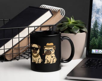 Gangsta Pug Coffee Mug – Funny Thug Life Hip Hop Dog Gift