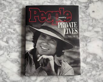 Vintage People Magazine Coffee Table Book Private Lives Vol II Coffee Table Book 1990s Celebrity Photography Hollywood Collectible