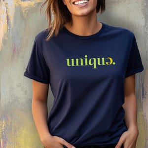 T-Shirt UNIQUE | Minimalistisches T-Shirt | Slogan T-Shirt | Farbvarianten | Unisex