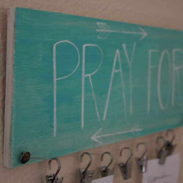 Pray For // Sign // Reminder to Pray // Wall Decor