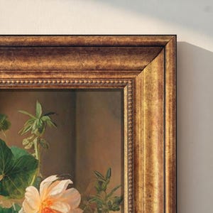 Handgjord TV-ram i antik guld för Samsung Frame – Dekorativ ram i barockstil – Lyxig vintage-TV-ram för konstläge