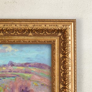 Moldura de TV artesanal em ouro antigo para Samsung Frame – Moldura decorativa em estilo barroco – Moldura de TV vintage de luxo para exibição no modo arte.