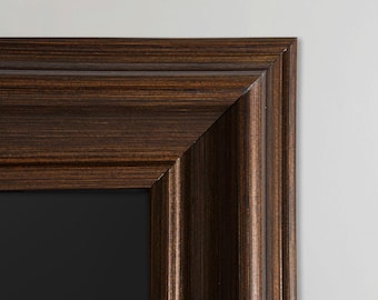 Walnut TV Frame Elegant Brushed Gold Effect, Compatible with Samsung, TCL NXTFrame, Decorative Frame, Frame for Samsung Tv 2021+ Tv Bezel