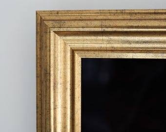 Handmade Antique Gold TV Frame for Samsung Frame – Baroque-Style Decorative Bezel – Luxury Vintage TV Surround for Art Mode Display