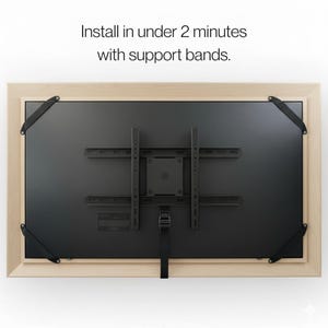 Handmade Antique Gold TV Frame for Samsung Frame – Baroque-Style Decorative Bezel – Luxury Vintage TV Surround for Art Mode Display