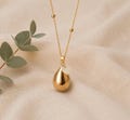Pregnancy teardrop bola, 100% stainless steel • Jewelry for expectant mothers • Handmade • Camille product logo