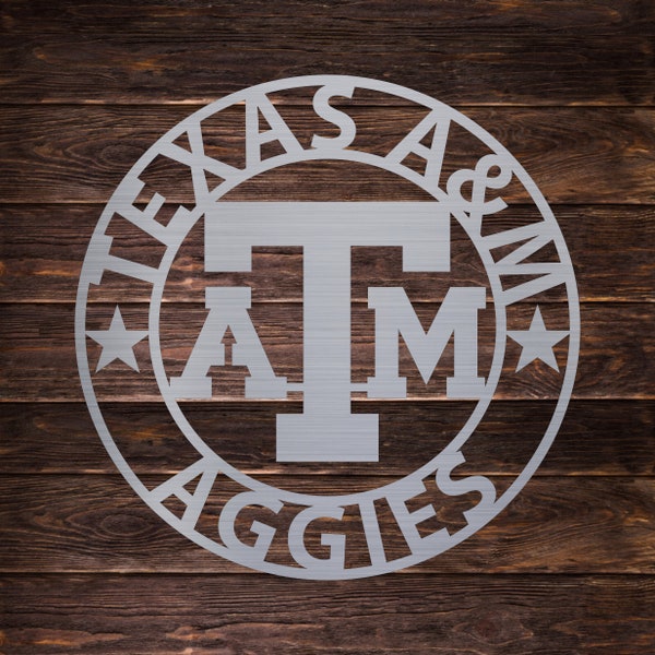 Texas A&M Aggies SVG - DXF - Digital Download - Metal Art - Decal - CNC Plasma - Cut Files - Router - Laser - Vinyl Cutter - Cricut