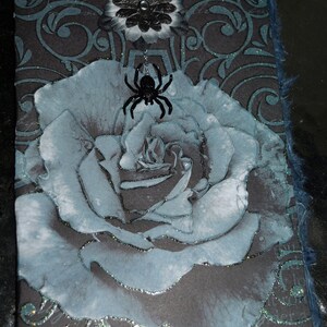 Dark Rose Spider Handmade Love Card image 1