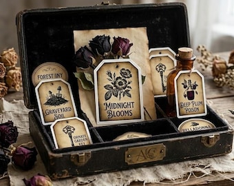 Victorian Gothic Garden | Cricut Ready Digital Ephemera | Ashley’s Craft Corner