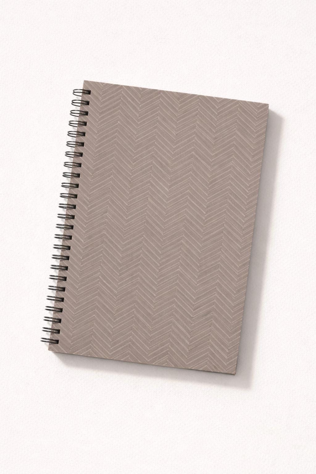Biege Notebook Stone Beige A5 Lined Notebook 120 Pages – Stone Beige Spiral Journal ...