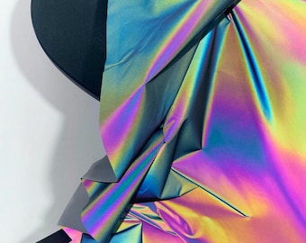 Color-Changing Chameleon Reflective Fabric – Lightweight Tech Creative Designer Material for Activewear & Trim Accents