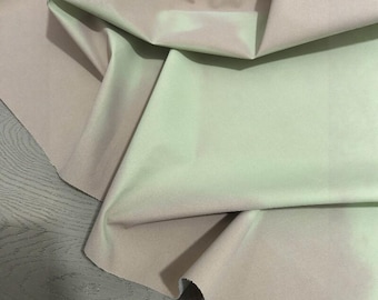 Thermochromic Fabric, Khaki Pink to Green Color Change, Cotton-Touch Textile, Interactive Wear Sewing