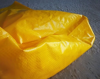 Gelbes Polyethylen-Gewebe, steifes wasserdichtes matt durchscheinendes Designergewebe