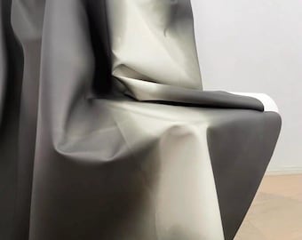 Thermochromic PU Leather Fabric, Black to White Color Change Textile, Sculptable Designer Material