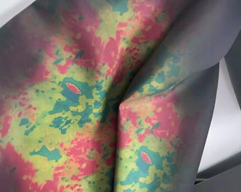Thermochromic PU Leather Fabric, Black to Camo Heat-Sensitive Designer Material