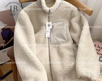 Fleece Winter Jacket, Women's Casual Sherpa Coat