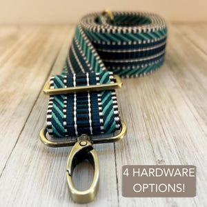 Custom Bag Strap Blue Design Stylish Accessory Crossbody Extender Strap Long Length Replacement Option Fashion Upgrade Handbag Travel