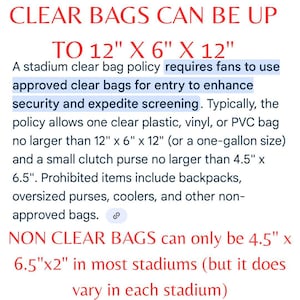 Small Clear Stadium Bag Concert Approved Crossbody Transparent Vinyl Security Pouch Game Day Festival Event Essential Small Clear Handbag image 14