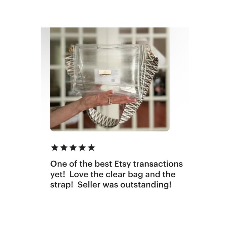 Small Clear Stadium Bag Concert Approved Crossbody Transparent Vinyl Security Pouch Game Day Festival Event Essential Small Clear Handbag image 17