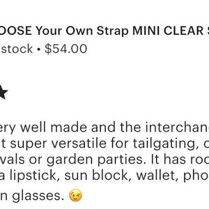 Small Clear Stadium Bag Concert Approved Crossbody Transparent Vinyl Security Pouch Game Day Festival Event Essential Small Clear Handbag image 16
