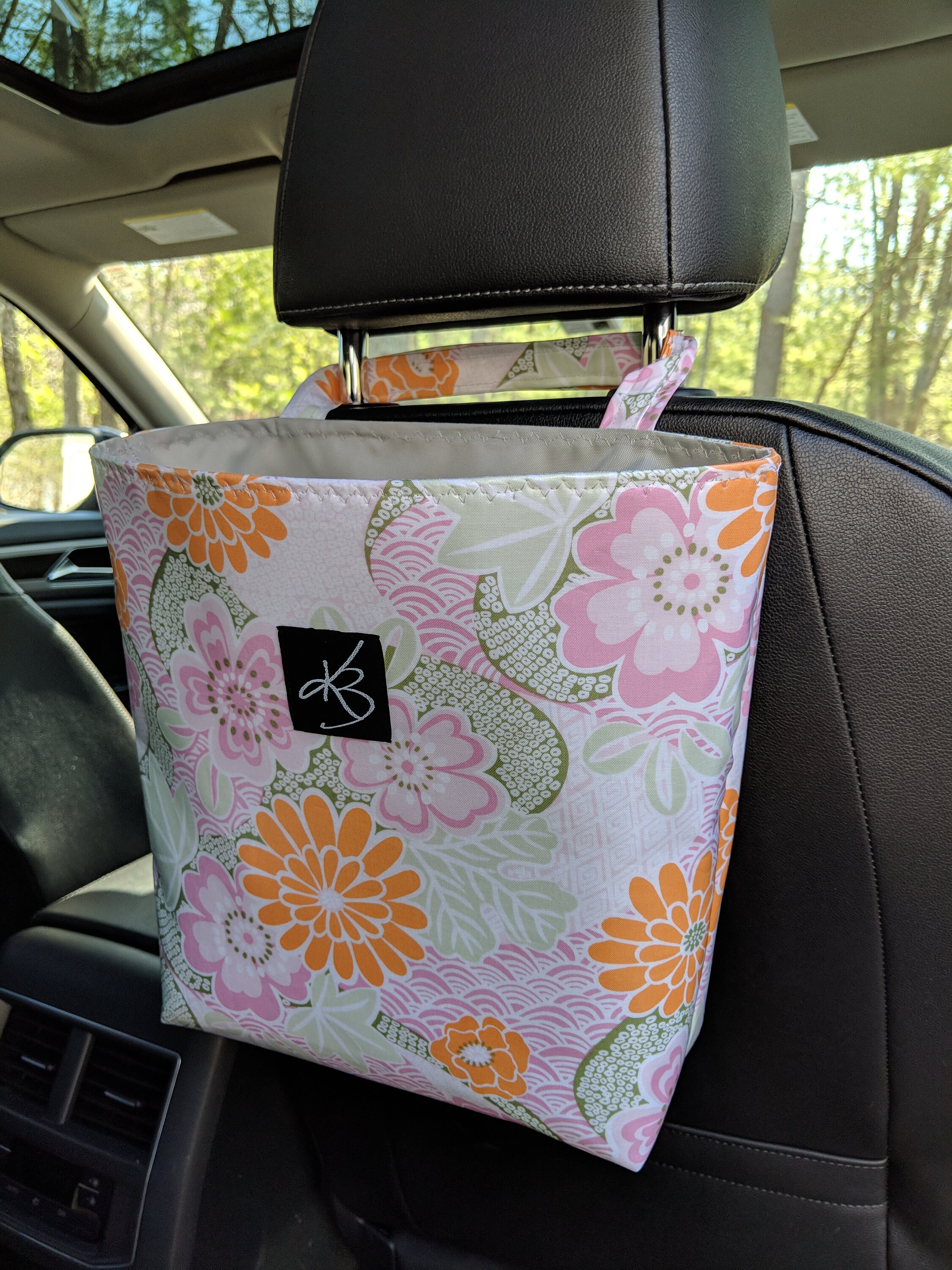 Car Caddy Car Organizer Laminated Cotton Easy to Clean Etsy