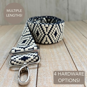 Bag Strap Blue White Custom Design Stylish Accessory Crossbody Bag Extender Strap Long Length Replacement Fashion Upgrade Handbag Travel