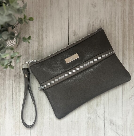 Leveled up Wristlet Handbag Fossil Vegan Leather Built in Wallet Etsy Ireland