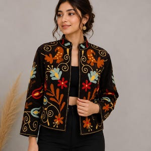 Corduroy Chain Stitch Jacket - Etsy
