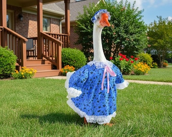 Florales Porch Goose Kleid - Kleidung für 23 "Gartengans - Outdoor Dekoratives Goose Outfit