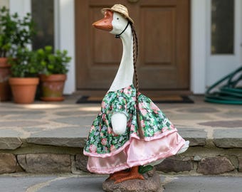 Jurk-outfit Porch Goose – Gebloemde lenteganskleding voor buiten