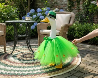 Outfit Ierse Porch Goose – Groene tutu St. Patrick's Day-ganskostuum