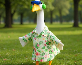 Tropische gansoutfit met bloemenprint