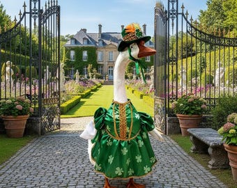 Verandakostuum groene klaver: gans voor Ierse feestdagen