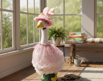 Outfit paashaas veranda gans – roze konijnenjurk met hoed