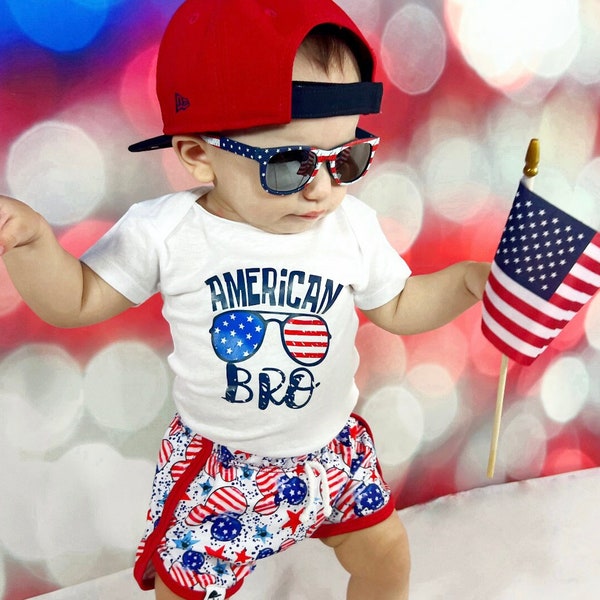 Toddler Boy Baby Boy Fourth Of July Outfit Toddler Usa Overalls