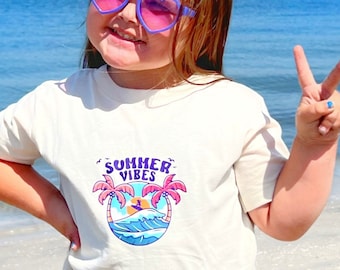 FREE SHIPPING! Summer Vibes Infant/Toddler T-shirt, Summer Vibes Shirt for Kids, Summer Toddler Shirt, Graphic Tees for Kids