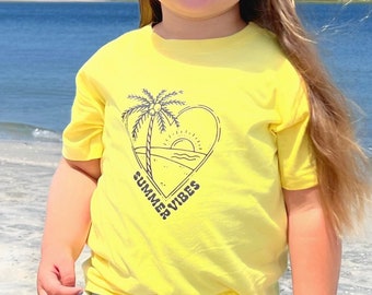 FREE SHIPPING! Summer Vibes Infant/Toddler T-shirt, Summer Vibes Shirt for Kids, Summer Toddler Shirt, Graphic Tees for Kids
