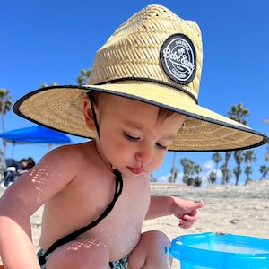SHIPS FREE Infant Straw Beach Hat, Toddler Straw Beach Hat, Straw Hat for Babies, Summer Hats for Kids, Matching Family Hats