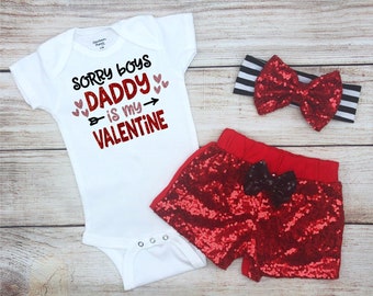 newborn valentine's day outfit girl