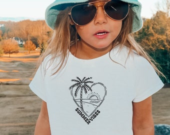 FREE SHIPPING! Summer Vibes Infant/Toddler T-shirt, Summer Vibes Shirt for Kids, Summer Toddler Shirt, Graphic Tees for Kids