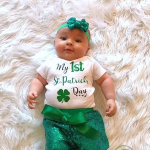 1st St Patricks Day Baby St Patricks Day Outfit First St