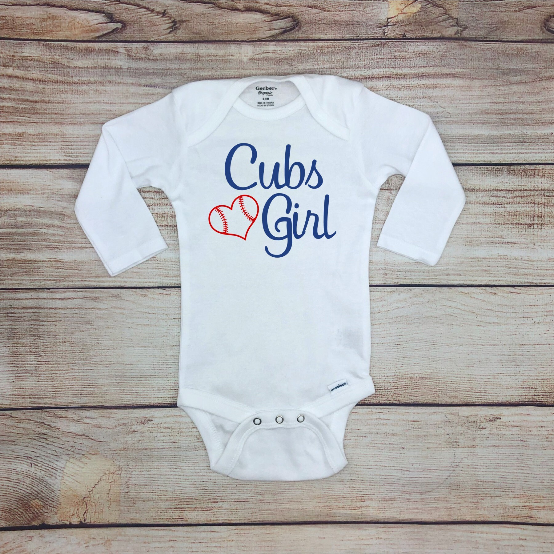 Cubs Girl Baseball Game Day Outfit Sparkly Baseball Baby Girl Etsy